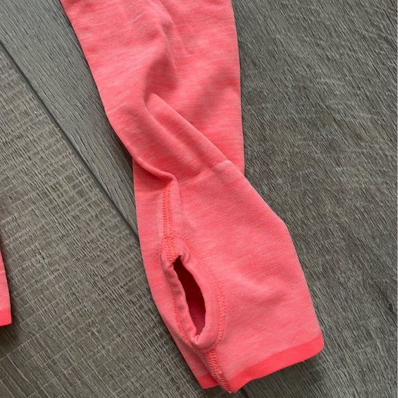 Victorias Secret Athletic Quarter Zip Pullover XS Orange - Picture 4 of 5